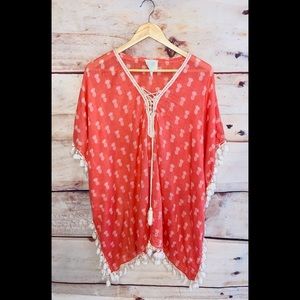 Coral Kimono Top by Z&L